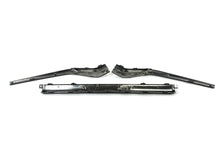 For Hyundai Santa Fe 2021-2023 Black Front Grille Middle Side Molding Trim 3pcs