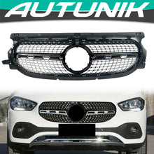 Chrome/Black Diamond Grille For Mercedes GLA H247 GLA250 GLA200 2021-2024