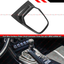 Carbon Fiber Shift Gear Console Panel Trim for 2022–2025 Subaru BRZ Toyota GR86 Auto