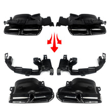 Carbon Look Rear Diffuser & Exhaust Tips For Mercedes E-Class W213 Standard Bumper 2017-2020