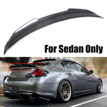 PSM Style Carbon Fiber High Kick Duckbill Trunk Spoiler for 2007–2015 Infiniti G35 G37 Q40 Sedan