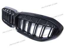 Gloss Black Dual Slats Front Kidney Grille for BMW G20 330i M340i 2019-2022
