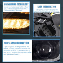 LED Projector Dual Beam Headlights For Chevrolet Chevy Camaro 2014-2015 (Bulbs NOT Included)
