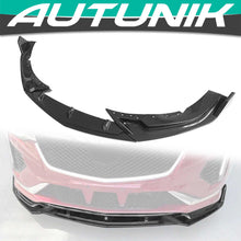Fits 2020-2025 Cadillac CT4 Carbon Fiber Print PP Front Bumper Lip Splitter Chin