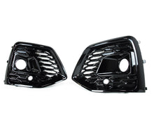 Gloss Black Honeycomb Front Fog Light Grille Cover For AUDI Q5 SQ5 2021-2025