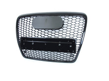 RS6 Style For 2005-2011 Audi A6 S6 C6 Front Bumper Mesh Grill Honeycomb Black