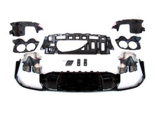 Gloss Black Diffuser & Exhaust Tips for Mercedes E-class W213 S213 Sedan AMG 2021-2023 di124