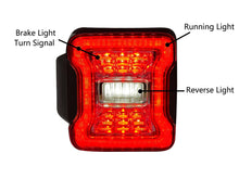 L+R Clear Lens LED Tail Lights Rear Brake Turn Signal Lamp for Jeep Wrangler JL 2018-2023 2024