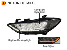 LED Projector Headlights Front Lamps Assembly DRL for Hyundai Elantra 2016-2018