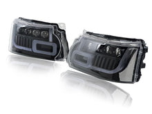 Pair LED Headlight Assembly Front Lamps For Land Rover Range Rover Sport 2010-2013