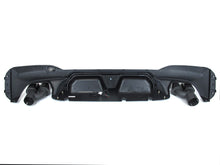 Gloss Black LED Rear Diffuser + Quad Exhaust Tips For BMW G30 520i 540i M Sport 2017-2023