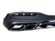 Rear Diffuser w/ Black Exhaust Tips for Mercedes GLS X166 LCI 2016-2018 di204