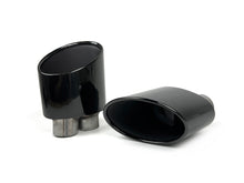 RS Style Gloss Black Twin Exhaust Tips For Audi S3 S4 S5 S6 Muffler Upgrade