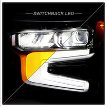 Chrome LED DRL w/ White Animation Headlights For 2022-2024 Chevy Silverado 1500
