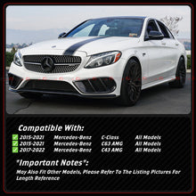 For 2015-2021 Mercedes Benz W205 C300 C43 AMG CMT Gloss Black Side Skirt Extension