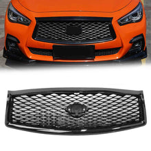 Gloss Black Front Bumper Grill Honeycomb for Infiniti Q50 2014-2017