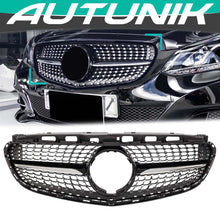 Diamond Style Front Bumper Grille for 2014-2016 Mercedes-Benz E-Class W212 E350 E400 E550 Sedan