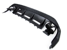 For 2022-2024 Audi A3 8Y S-line Gloss Black Honeycomb Rear Diffuser w/ Twin Exhaust Tips Replacement