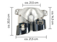 Gloss Black C43 Style Dual Round Exhaust Tips for Mercedes C43 AMG & C300 Sedan W206 2022-2025