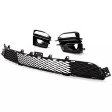 Front Bumper Lower Grill + Fog Light Cover for Infiniti Q50 Sport 2014-2017