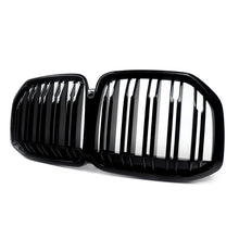 Gloss Black Front Bumper Grill Dual Slats For BMW X7 G07 M50i 2019-2022