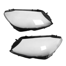 Pair Headlight Lamp Lens Cover For Mercedes W205 C180 C200 C300 2015-2018