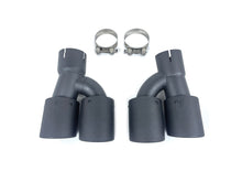 Matte Carbon M550i Dual Exhaust Tips for BMW G30 G31 5 Series 520i 530i 540i M-Sport 2017-2019-2023