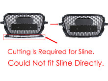 Gloss Black Honeycomb Front Mesh Grille for Audi Q5 2013–2017
