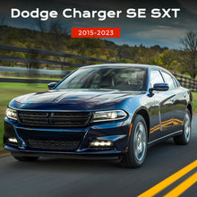 4PC Front Bumper Center Grille + Fog Light Bracket For 2015-2023 Dodge Charger SE SXT R/T