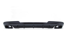 Gloss Black Rear Diffuser w/ Square Exhaust Tips Fit BMW F10 528i 535i 550i M-Sport 2011-2016