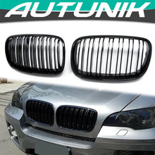 Black Dual Slats Front Kidney Grille for BMW E70 X5 E71 X6 2007-2013