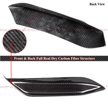 Carbon Fiber Front Lower Splitter + Bumper Upper Fang fit for BMW F80 M3 M4 F82 F83