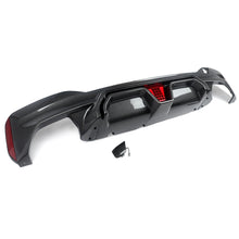 Carbon Look Rear Diffuser W/ LED For BMW G30 530i 540i M-Sport 2017-2023