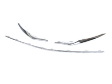 3PCS Chrome Front Lip Splitter Molding Trim for Mercedes CLA C117 CLA180 CLA200 CLA280 Base 2017-2019