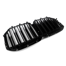 Gloss Black Front Bumper Grill Dual Slats For BMW X7 G07 M50i 2019-2022