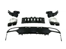 Rear Diffuser + Black Exhaust Tips For Mercedes W205 Coupe AMG Sport 2015-2021 di18