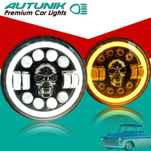 2pcs 7" RGB LED Headlights Halo Angel Eyes DRL for 90-97 Mazda Miata MX5 MX-5