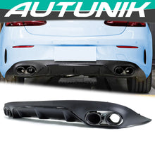 Rear Diffuser + Black Exhaust Tips for Mercedes E Class C238 A238 Coupe E300 E400 E450 AMG Pack 2018-2020