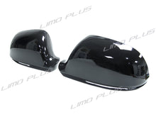 Gloss Black Mirror Cover Caps for Audi A3 8P A4 B8 A5 A6 C6 Q3 (No Side Assist)
