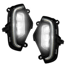 3-Color LED Fog Lights For 2019-2024 Toyota RAV4 Front Bumper Lamps with DRL+Wiring