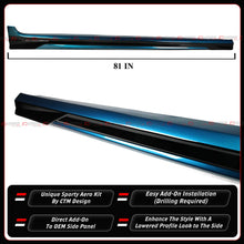 For 2025-2026 Toyota Camry 9th Gen CTM Ocean Gem Black 2-Toned Side Skirt Extension