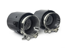 4X Carbon Fiber Black Steel Exhaust Tips for BMW M3 F80 M4 F82 F83 2014-2020