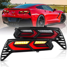 Red LED Tail Lights For Chevrolet Corvette C7 2014-2019 w/Animation