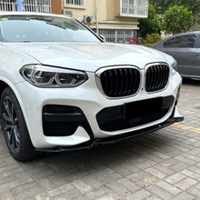 Gloss Black Front Bumper Spoiler Lip Kit For BMW X3 G01 X4 G02 M Sport 2018-2021
