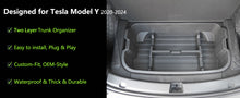 For 2020-2024 Tesla Model Y Trunk Organizer Rear Hatch Heavy Duty Cargo Storage Box