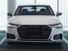 Front Bumper Upper Grille Gloss Black For Audi A6 S6 C8 2019-2023 2024