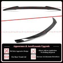 For 2007-2013 BMW E82 125i 135i 1M M4 Style Real Carbon Fiber Trunk Spoiler Wing