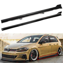 For 2014-2020 VW Golf GTI R MK7 MK7.5 4DR TCR Style Gloss Black Side Skirt Extension