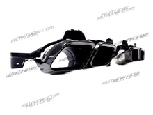 C63 Style Rear Diffuser & Black Exhaust For Mercedes W205 Sedan C250 C300 C450 C43 AMG Bumper Only