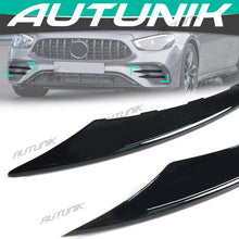 Front Splitter Molding Trims & Fog Light Cover For Mercedes W213 Facelift LCI E350 E450 AMG 2021 2022